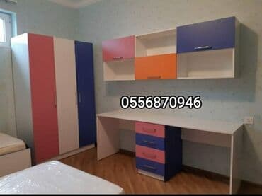 uşaq ucun yazı masası: Oğlan və qız üçün, Yeni, Siyirməsiz, Yazı masası, Stulsuz — 4