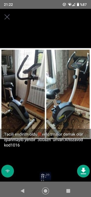 protein qiyməti: Trenajorlar qacis aparatlari idman aletleri sekillerde qiymet məlumat — 11