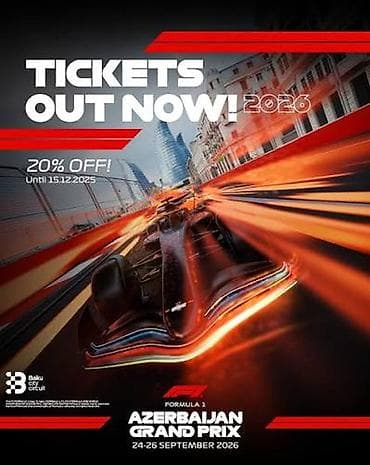 Formula 1 Azerbaijan Grand Prix biletləri. Təklif olunan biletlər və