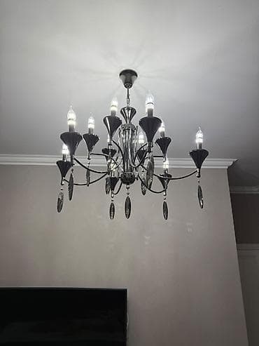 lan: Çılçıraq, 10 və daha çox lampa, Metal — 2
