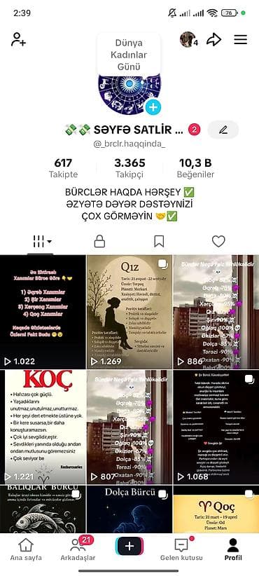 Аренда оборудования: Məhsul: TikTok səhifəsi - Platforma: TikTok - İzləyici sayı: 3 000 - — 2
