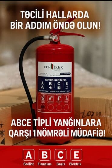 tikinti avadanlıqları: ABCE tipli yanğınlar üçün nəzərdə tutulmuş qırmızı rəngli Confirex — 2