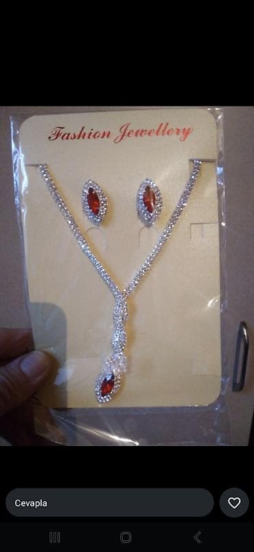 ultra 2: Zərgərlik seti – Fashion Jewellery - Tərkib: boyunbağı və sırğa (2 — 1