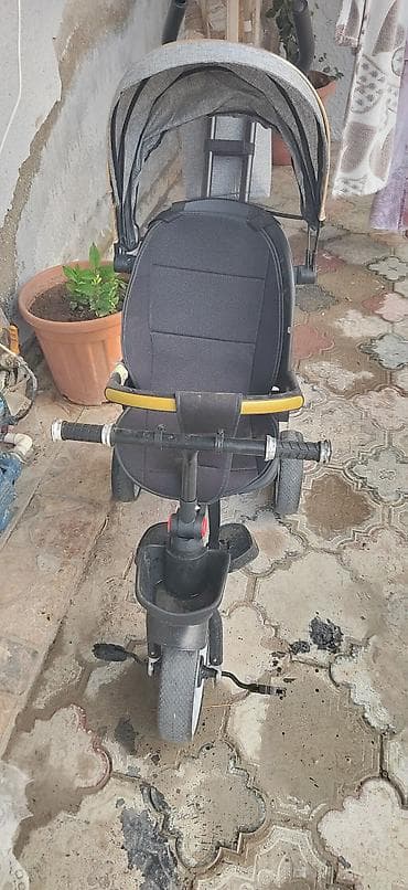 berkut velosiped: Uşaq üçtəkərli velosipedi – valideyn idarəetmə tutacağı və günqoruyucu — 2