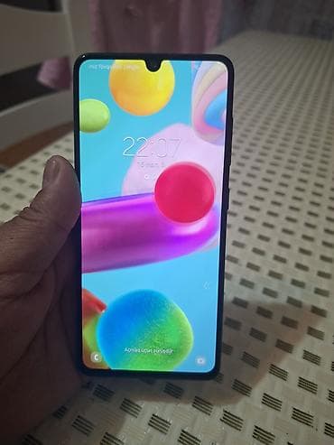 optimal naxcivan: Samsung Galaxy A41, 64 GB, rəng - Qara, Barmaq izi — 3