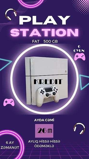 playstation 4 fat: Playstation 4 fat konsollarinin satisi Nagd ve kreditle satis — 1