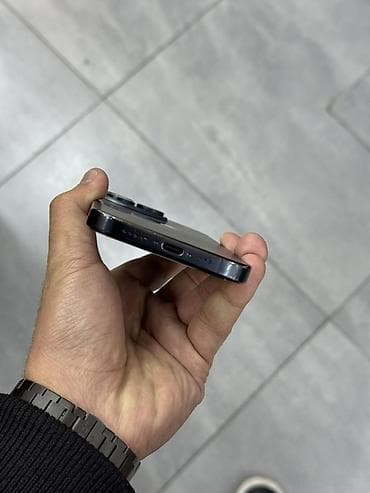 iphone 15 dubay: IPhone 15 Pro, 128 GB, Blue Titanium, Zəmanət, Face ID — 3