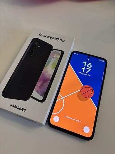 redmi pad 3: Samsung Galaxy A35 5G, 256 GB, rəng - Göy, Barmaq izi, İki sim kartlı, Face ID — 1