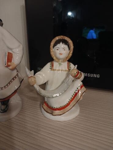 saxsi gul qablari: Heykəlcik, 1960 il, Farfor, SSRİ, Pulsuz çatdırılma — 3