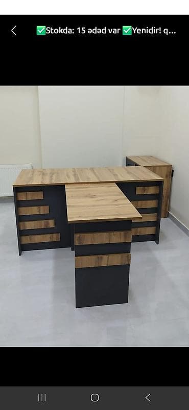 Ofis dolabları: Yeni, Müdir üçün, Künc masa — 1