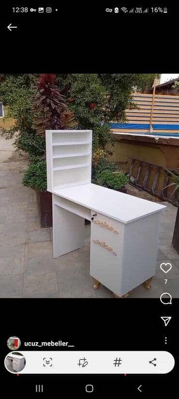 bor maşını: Yeni, Manikür üçün masa, Güzgüsüz — 13