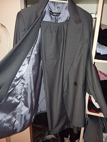 kişi koftası: Kostyum, Demisezon, rəng - Boz — 3