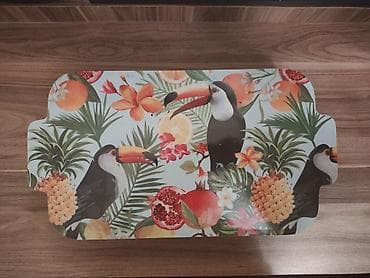 Servis dəsti – 6 bölməli şüşə qablar və dekorativ qapaqlı plastmas