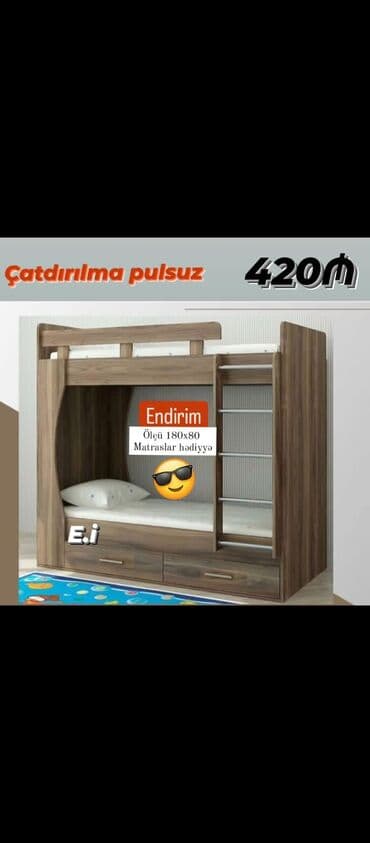 tek neferlik krafat: Yeni, İkinəfərlik çarpayı — 1