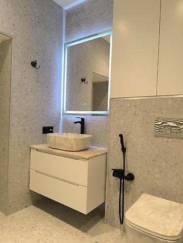 Müasir vanna otağı üçün dəst – minimal dizayn və funksionallıq - Asma