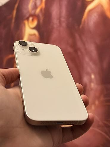 ayfon qulaqciq: IPhone 14, 128 GB, Starlight, Zəmanət, Simsiz şarj, Face ID — 5