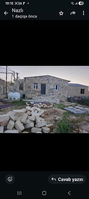 xırdalanda satılan həyət evləri: 2 otaqlı, 40 kv. m, Kredit yoxdur, Təmirsiz — 4