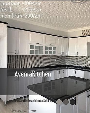 Sifarişlə mətbəx dəsti, Özü çəkən petlələr, Sadə laminat, Kredit var, Pulsuz çatdırılma, Ödənişli çatdırılma, Rayonlara çatdırılma — 2