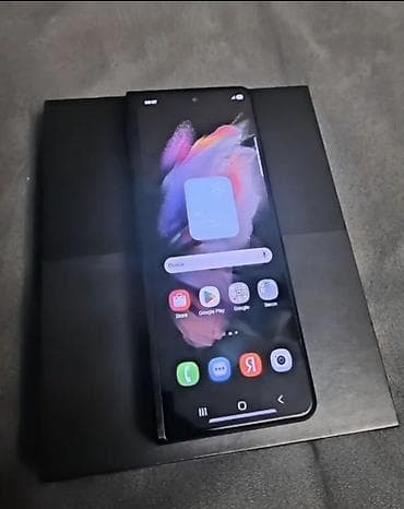 samsung galaxy buds: Samsung Galaxy Z Fold 3, 512 GB, rəng - Qara, Barmaq izi — 3