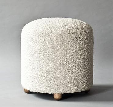 tek stul: Pufik oturacaq, Parça, rəng - Ağ — 4