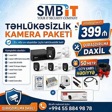 usta cantasi: Təhlükəsizlik sistemləri Qiymətə daxildir: 🔰4 ədəd iç və çöl 2 mpx — 1