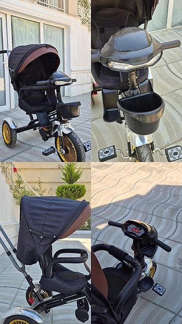 velo skuter: Uşaq üçün 3 təkərli velosiped-araba - Rahat oturacaq: yumşaq — 9
