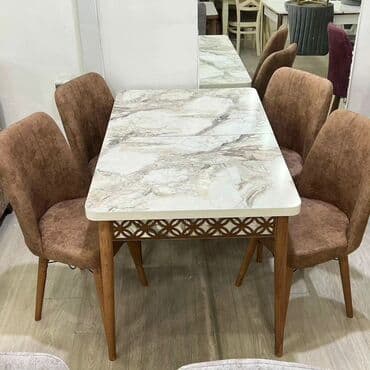 Masa və oturacaq dəstləri: Mətbəx üçün, Yeni, Açılan, Dördbucaq masa, 4 stul — 4