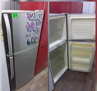 mikrafonlarin satisi: İki kamerqlı soyuducu - Rəng: gümüşü (üst qapıda bəzək stikerləri) - — 1