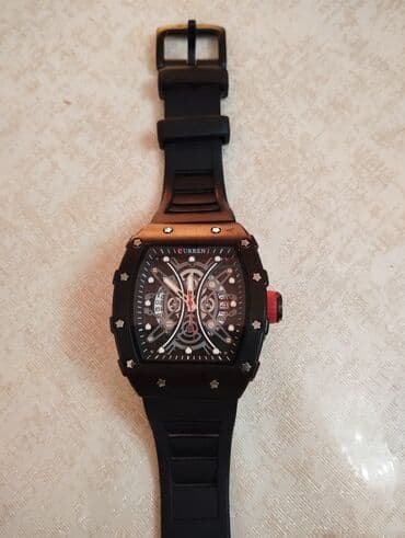 gumus saat: Yeni, Qol saatı, Curren, rəng - Qara — 3