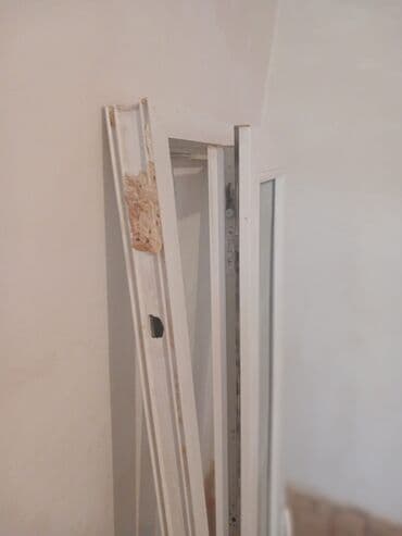 Taxta pəncərələr: İşlənmiş İkiqat şüşə paketi Plastik pəncərə, Еni: 87 sm, Uzunluğu: 142 sm — 4