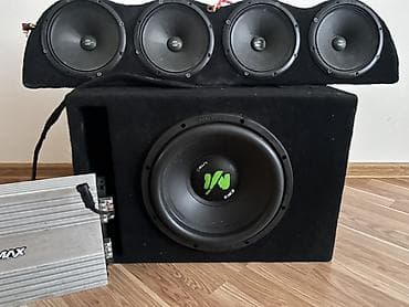 Avtomobil audio sistemi – tam komplekt - Subwoofer: Quto markalı 12"
