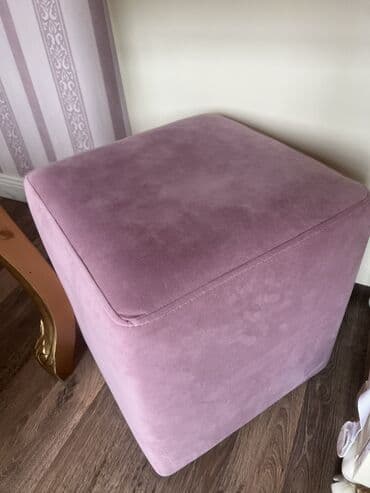 светлого голубой пуфик: Yeni, Pufik oturacaq, rəng - Çəhrayı — 1