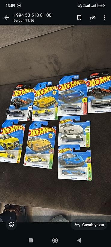 Hot Wheels kolleksiya paketləri – orijinal blister qablaşdırmada