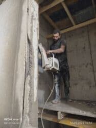 Digər tikinti xidmətləri: #Betonkesme #betondeşmə Beton kubik kərpic - dən kəsim deşim — 13