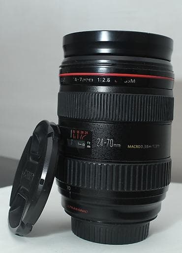 video dayə: Canon EF 24-70mm f/2.8 L USM obyektiv 1ci nəsil - Fokal məsafə: 24–70 — 6