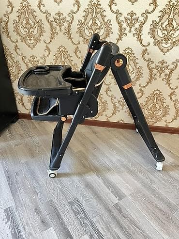 Kidilo uşaq yemək kreslosu - Rəng: qara, qızılı detallarla - 5 — 7