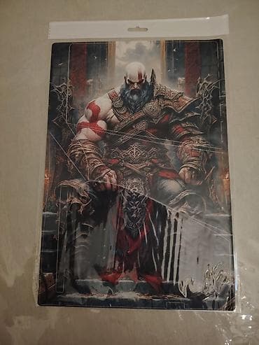 Playstation 5 slim üçün God of War temalı böyük ölçülü Vinil -