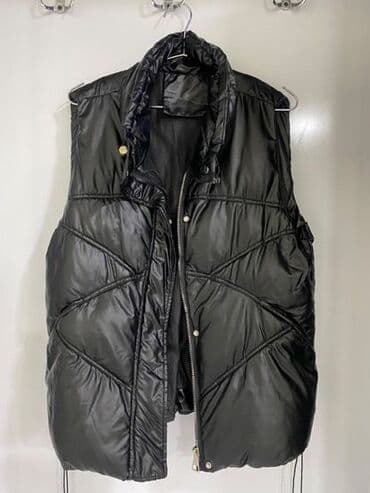 trapes şalvar cins: Qara rəngli, yüngül və isti şişmə kişi/jinsilər üçün jilet. - Parlaq — 3