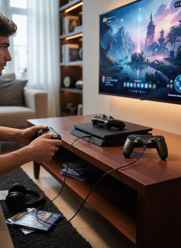 plastation 4 pro: PS4 1Tlb içinde 6+ tannmş oyun(Mortal kombat,fifa,gta,rdr) və s — 1