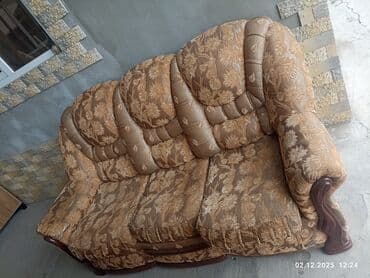 vaqonka taxta: Divan, 2 kreslo, Bazasız, Açılmayan — 3