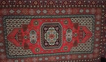 antik xalça: Qədim üslubda naxışlı xalça - Dizayn: Mərkəzdə çoxguşəli medalyon və — 1