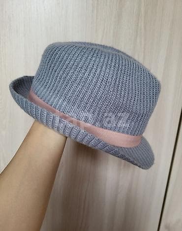 papaq şəkilləri: Boz rəngli fedora tipli şlyapa - Material: nazik, nəfəs alan toxunma — 4