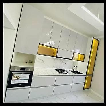 кухна мебель: Кухонный гарнитур на заказ, Самозакрывающие петли, Ламинат блестящий, Нет кредита — 5