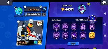 Brawl Stars hesabı – yüksək inkişaflı və tam kolleksiya Hesabda 1dəfə — 8