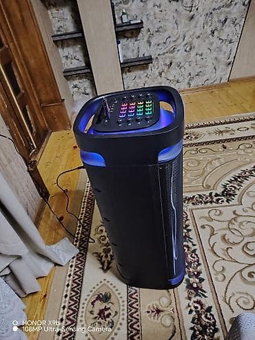 Микрофоны: Parti tipli güclü səs sistemi – LED işıqlı, çoxfunksiyalı hoffman — 4