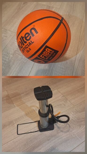 piknik dəsti: Molten GL6 basketbol topu + ayaq pompası dəsti - Brend: Molten - — 1