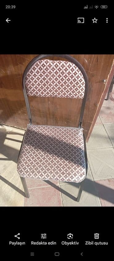 stol və stul dəstləri: Yeni, Sadə stul, Metal, Azərbaycan — 1