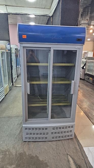soyuducu 2 qapili: İki qapılı şüşə vitrin soyuducu - Ön hissədə sürgülü 2 ədəd şüşə qapı — 1