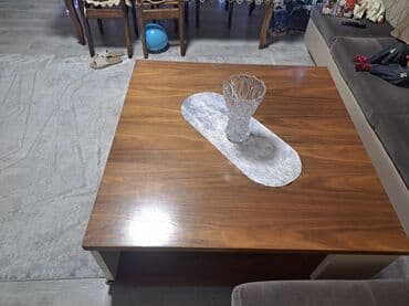 ev ucun masa: Kvadrat masa, Açılmayan, Təkərsiz, Laminat, Zəmanətsiz — 2