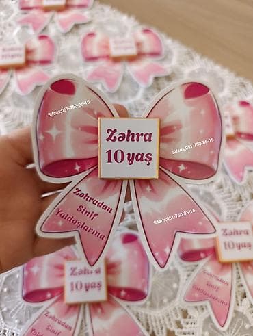 Ad gunu konfetleri sifarisle hazirlanir.Sifarisler en az 2-3 gun